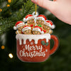 Custom Acrylic Ornament - Personalized Christmas Birthday Gifts For Mom, Dad, Brother, Sister, Kids - Love Makes Us Melt