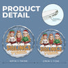 Custom Circle Glass Ornament - Personalized Christmas Birthday Gifts For Brother, Sister - Linked By Love