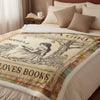 Custom Blanket - Personalized Bookish Gifts For Book Lovers, Bookworms, Readers - Lost In Stories