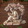 Custom Acrylic Ornament - Personalized Christmas Bookish Gifts For Book Lovers, Bookworms, Readers - Serenity In Every Page
