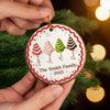Custom Ceramic Ornament - Personalized Christmas Birthday Gifts For Mom, Dad, Brother, Sister, Kids - Together We Shine Bright This Christmas