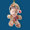 Custom Photo Acrylic Ornament - Personalized Christmas Baby Shower, Gender Reveal Gifts For New Moms, New Dads, New Parents - Tiny Joy Wrapped In Christmas Magic