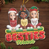 Custom Acrylic Ornament - Personalized Best Friend Christmas Birthday Gifts For Women, Besties, Sisters, BFF - Together We Shine All Season
