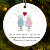 Custom Sea Glass Ceramic Ornament - Personalized Best Friend Christmas Birthday Gifts For Women, Besties, Sisters, BFF, Beach Lovers - Tides Of Our Friendship