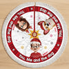 Custom Tree Skirt - Personalized Anniversary Christmas Wedding Gifts For Husband And Wife, Dog Cat Lovers - You, Me And Our Perfectly Pawsome Life