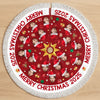 Custom Photo Tree Skirt - Personalized Christmas Birthday Gifts For Family, Dog Cat Lovers - Festive Faces, Furry Places