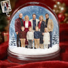 Custom Photo Acrylic Snow Globe - Personalized Christmas Birthday Gifts For Family, Dog Cat Lovers - Forever Frozen In Love
