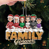 Custom Acrylic Ornament - Personalized Christmas Birthday Gifts For Mom, Dad, Brother, Sister, Kids - Forever Stuck With Each Other