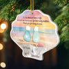Custom Sea Glass Acrylic Ornament - Personalized Anniversary Christmas Wedding Gifts For Husband And Wife, Him And Her, Couples, Beach Lovers - Endless As The Tide