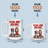 Custom Mug - Personalized Christmas Birthday Gifts For Dog Lovers, Dog Dad And Mom - Every Walk, Every Wag, Pure Love