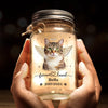 Custom Photo Mason Jar Light - Personalized Pet Christmas Memorial Sympathy Gifts For Dogs, Cats - Love Stays Beyond The Pawprints