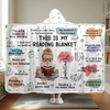 Custom Affirmation Snuggle Blanket, Hoodie Blanket - Personalized Christmas Bookish Gifts For Book Lovers, Bookworms, Readers - Bookaholic And Proud