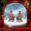 Custom Acrylic Snow Globe - Personalized Anniversary Christmas Wedding Gifts For Husband And Wife, Him And Her - You And Me, That’s Home