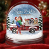 Custom Acrylic Snow Globe - Personalized Anniversary Christmas Wedding Gifts For Husband And Wife, Dog Dad And Mom - Pawsitively In Love