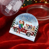 Custom Acrylic Snow Globe - Personalized Anniversary Christmas Wedding Gifts For Husband And Wife, Dog Dad And Mom - Pawsitively In Love