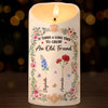 Custom LED Candle - Personalized Best Friend Birthday Gifts For Women, Besties, Sisters, BFF - Shine Through Every Storm