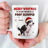Custom Mug - Personalized Christmas Birthday Gifts For Dog Lovers, Dog Dad And Mom - Merry Woofmas, Hooman