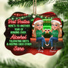 Custom Wood Ornament - Personalized Best Friend Christmas Birthday Gifts For Women, Besties, Sisters, BFF - Laughs That Last A Lifetime
