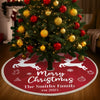 Custom Tree Skirt - Personalized Christmas Birthday Gifts For Mom, Dad, Brother, Sister, Kids - Magic Starts Below