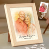 Custom Photo Watercolor Puzzle With Wooden Frame - Personalized Anniversary Wedding Gifts For Husband And Wife, Him And Her - Life’s Sweetest Puzzle, Complete With You