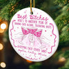Custom Ceramic Ornament - Personalized Best Friend Christmas Birthday Gifts For Women, Besties, Sisters, BFF - Together We Spark Every Day