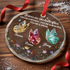 Custom Circle Glass Ornament - Personalized Best Friend Christmas Birthday Gifts For Women, Besties, Sisters, BFF - Forever Grateful For Our Friendship