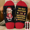 Custom Crew Socks - Personalized Christmas Birthday Gifts For Women, Men - Busy Falling In Love In A Hallmark Plot