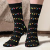 Custom Crew Socks - Personalized Christmas Birthday Gifts For Women, Men - Movie Time, Holiday Edition