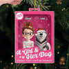 Custom Toy Box Acrylic Ornament - Personalized Christmas Birthday Gifts For Dog Lovers, Dog Dad And Mom - A Girl’s Best Friend Forever