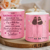 Custom 11OZ Glitter Matte Ceramic Mug - Personalized Best Friend Birthday Gifts For Women, Besties, Sisters, BFF - Together We Make Life Sweet