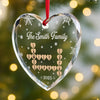 Custom Scrabble Circle Glass Ornament - Personalized Christmas Birthday Gifts For Mom, Dad, Brother, Sister, Kids - Where Hearts Feel At Home