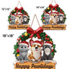 Custom Wood Sign - Personalized Christmas Birthday Gifts For Dog Cat Lovers, Dog Dad And Mom, Cat Owners - Merry Woofmas From Our Pack