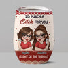 Custom Wine Tumbler - Personalized Best Friend Birthday Gifts For Women, Besties, Sisters, BFF - Forever My Safe Place