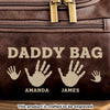 Custom Engraved Leather Toiletry Bag - Personalized Birthday Gifts For Dad, Grandpa - Generations United In Love