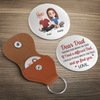 Custom Pocket Hug - Personalized Birthday Gifts For Mom, Dad - A Hug From My Heart