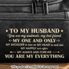 Custom Engraved Leather Toiletry Bag - Personalized Birthday Gifts For Husband - With You Life Feels Right