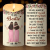 Custom LED Candle - Personalized Best Friend Birthday Gifts For Women, Besties, Sisters, BFF - Bestie Moments Last A Lifetime