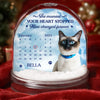 Custom Photo Acrylic Snow Globe - Personalized Pet Christmas Memorial Sympathy Gifts For Dogs, Cats - Your Love Still Walks Beside Me