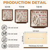 Custom 2-Layered Wooden Plaque - Personalized Anniversary Wedding Gifts For Husband And Wife, Him And Her - Our Love Holds Strong