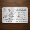 Custom Aluminum Wallet Card - Personalized Anniversary Wedding Gifts For Husband And Wife, Him And Her - Love Feels Steady With You