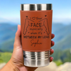 Custom Printed Leather Tumbler - Personalized Anniversary Wedding Gifts For Husband And Wife, Him And Her - Love Built On Small Moments