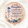 Custom Compact Mirror - Personalized Birthday Gifts For Daughter - Forever My Little Girl