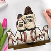 Teammates For Life - Family Personalized Custom Shaped 2-Layered Wooden Plaque With Flat Stand - Mother's Day, House Warming Gift For Mom, Sport Lovers, Sport Players