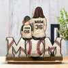 Teammates For Life - Family Personalized Custom Shaped 2-Layered Wooden Plaque With Flat Stand - Mother's Day, House Warming Gift For Mom, Sport Lovers, Sport Players