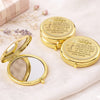 Custom Compact Mirror - Personalized Anniversary Wedding Gifts For Husband And Wife, Him And Her - Chosen With Love