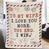 Custom Blanket - Personalized Anniversary Wedding Gifts For Husband And Wife, Him And Her - You Are My Chosen Calm