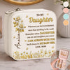 Custom Square Jewelry Case - Personalized Birthday Gifts For Mom, Daughter - Always Loved Beyond Words