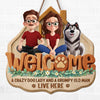 Custom Wood Sign - Personalized Anniversary Wedding Gifts For Husband And Wife, Dog Cat Lovers - Home Sweet Fur
