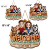Custom Wood Sign - Personalized Anniversary Wedding Gifts For Husband And Wife, Dog Cat Lovers - Home Sweet Fur