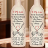 Custom Bottle Lamp - Personalized Anniversary Wedding Gifts For Husband And Wife, Him And Her - Our Love Glows Forever
